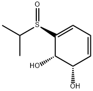 3,5-Cyclohexadiene-1,2-diol, 3-[(R)-(1-methylethyl)sulfinyl]-, (1S,2S)- (9CI) Structure