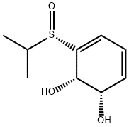 3,5-Cyclohexadiene-1,2-diol, 3-[(S)-(1-methylethyl)sulfinyl]-, (1S,2S)- (9CI) Structure