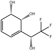 3,5-Cyclohexadiene-1,2-diol, 3-[(1R)-2,2,2-trifluoro-1-hydroxyethyl]-, (1S,2R)- (9CI) Structure
