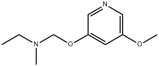 Ethanamine, N-[[(5-methoxy-3-pyridinyl)oxy]methyl]-N-methyl- (9CI) Structure