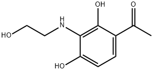 Ethanone, 1-[2,4-dihydroxy-3-[(2-hydroxyethyl)amino]phenyl]- (9CI) 구조식 이미지