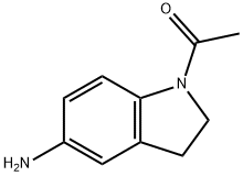 1-ACETYL-5-AMINO-2,3-DIHYDRO-(1H)-INDOLE 구조식 이미지