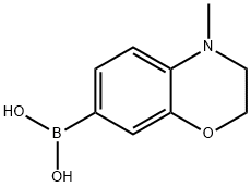 4-METHYL-3,4-DIHYDRO-2H-1,4-BENZOXAZIN-7-YLBORONIC ACID,97% Structure