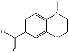 4-METHYL-3,4-DIHYDRO-2H-1,4-BENZOXAZINE-7-CARBONYL CHLORIDE 구조식 이미지