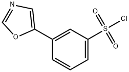 3-(1,3-OXAZOL-5-YL)BENZENESULFONYL CHLORIDE, 95+% Structure