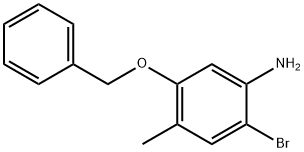 5-(BENZYLOXY)-2-BROMO-4-METHYLANILINE Structure