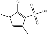5-CHLORO-1,3-DIMETHYL-1H-PYRAZOLE-4-SULFONIC ACID Structure