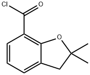 2,2-DIMETHYL-2,3-DIHYDRO-1-BENZOFURAN-7-CARBONYL CHLORIDE 구조식 이미지