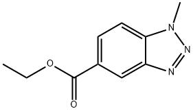 ETHYL 1-METHYL-1H-1,2,3-BENZOTRIAZOLE-5-CARBOXYLATE Structure
