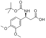 (S)-BOC-3 4-DIMETHOXY-BETA-PHE-OH Structure