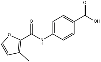Benzoic acid, 4-[[(3-methyl-2-furanyl)carbonyl]amino]- (9CI) Structure
