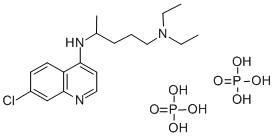 Chloroquine diphosphate  구조식 이미지