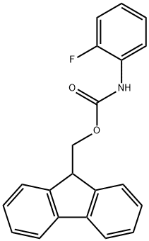 카르밤산,(2-플루오로페닐)-,9H-플루오렌-9-일메틸에스테르 구조식 이미지