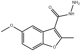 3-Benzofurancarboxylicacid,5-methoxy-2-methyl-,hydrazide(9CI) Structure