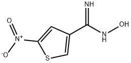 3-티오펜카복스이미드아미드,N-하이드록시-5-니트로- 구조식 이미지