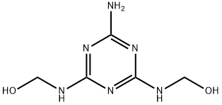 [(6-amino-1,3,5-triazine-2,4-diyl)diimino]bismethanol  Structure