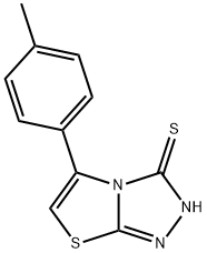 5-(4-Methylphenyl)thiazolo[2,3-c]-1,2,4-triazole-3-thiol, 96% 구조식 이미지