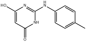 4(1H)-Pyrimidinone, 6-hydroxy-2-[(4-methylphenyl)amino]- (9CI) Structure