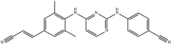 500287-72-9 4-[[4-[[4-[(E)-2-cyanoethenyl]-2,6-dimethyl-phenyl]amino]pyrimidin-2-yl]amino]benzonitrile