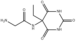 Acetamide, 2-amino-N-(5-ethylhexahydro-2,4,6-trioxo-5-pyrimidinyl)- (9CI) Structure