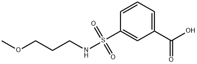 3-[(3-Methoxypropyl)sulfaMoyl]benzoic acid Structure