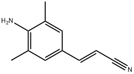 (E)-3-(4-아미노-3,5-디메틸페닐)아크릴로니트릴 구조식 이미지