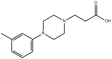 3-[4-(3-methylphenyl)piperazin-1-yl]propanoic acid Structure