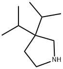 피롤리딘,3,3-비스(1-메틸에틸)-(9CI) 구조식 이미지