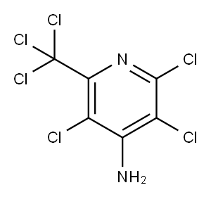 4-AMINO-3,5,6-TRICHLORO-2-(TRICHLOROMETHYL)PYRIDINE Structure