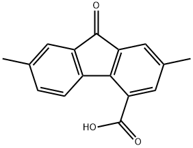 2,7-DIMETHYL-9-FLUORENONE-4-CARBOXYLIC ACID 구조식 이미지