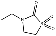 2-Thiazolidinone,3-ethyl-,1,1-dioxide(9CI) Structure