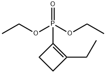 Phosphonic acid, (2-ethyl-1-cyclobuten-1-yl)-, diethyl ester (9CI) Structure