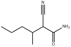 헥산아미드,2-시아노-3-메틸- 구조식 이미지