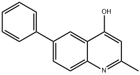 4-HYDROXY-2-METHYL-6-PHENYLQUINOLINE Structure