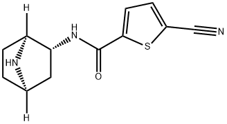 2-Thiophenecarboxamide,N-(1S,2R,4R)-7-azabicyclo[2.2.1]hept-2-yl-5-cyano- Structure