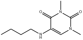 2,4(1H,3H)-Pyrimidinedione, 5-(butylamino)-1,3-dimethyl- (9CI) 구조식 이미지