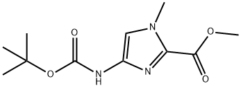 METHYL 4-(TERT-BUTOXYCARBONYLAMINO)-1-METHYL-1H-IMIDAZOLE-2-CARBOXYLATE Structure