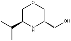 3-Morpholinemethanol,5-(1-methylethyl)-,(3S,5S)-(9CI) Structure