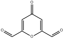 4H-Pyran-2,6-dicarboxaldehyde, 4-oxo- (9CI) Structure