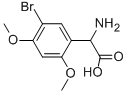 아미노(5-브로모-2,4-다이메톡시페닐)아세트산 구조식 이미지