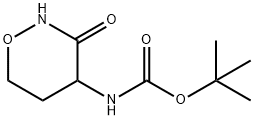 Carbamic acid, (tetrahydro-3-oxo-2H-1,2-oxazin-4-yl)-, 1,1-dimethylethyl ester Structure