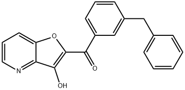 Methanone,  (3-hydroxyfuro[3,2-b]pyridin-2-yl)[3-(phenylmethyl)phenyl]- Structure