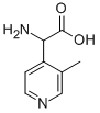 2-아미노-2-(3-메틸피리딘-4-일)아세트산 구조식 이미지