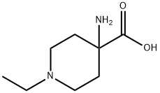 4-Amino-1-ethyl-4-piperidinecarboxylic acid Structure
