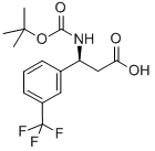 (S)-BOC-3-(TRIFLUOROMETHYL)-BETA-PHE-OH Structure