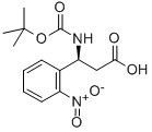 BOC-(S)-3-AMINO-3-(2-NITRO-PHENYL)-PROPIONIC ACID 구조식 이미지