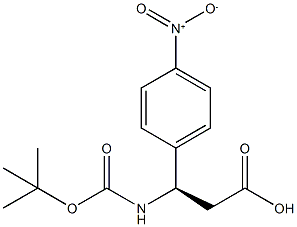 (R)-3-BOC-AMINO-3-(4-NITROPHENYL)PROPIONIC ACID Structure