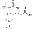 (R)-BOC-3-METHOXY-BETA-PHE-OH Structure