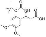 (R)-BOC-3 4-DIMETHOXY-BETA-PHE-OH Structure