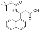BOC-(R)-3-AMINO-3-(1-NAPHTHYL)-PROPIONIC ACID 구조식 이미지